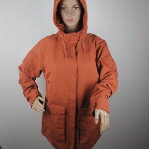 Columbia, Rain Jacket, Unisex, L, Orange